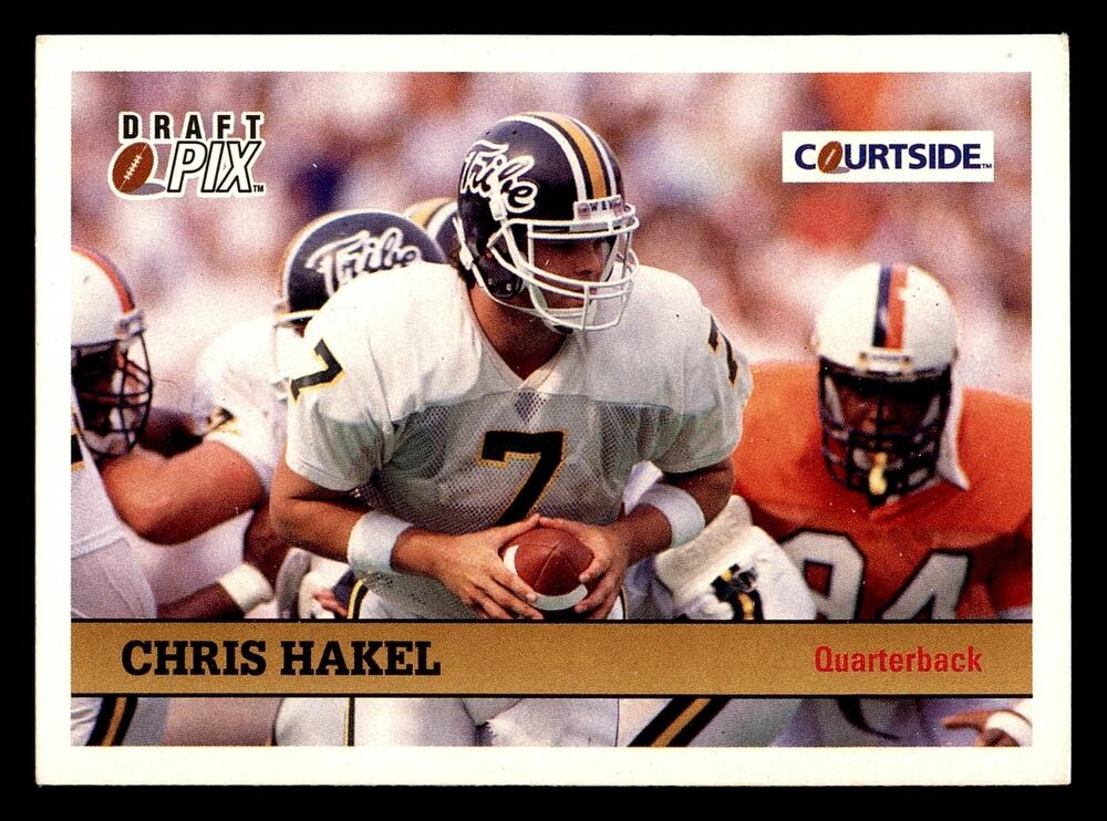 1992 Courtside Draft Pix #57 Chris Hakel Football Card